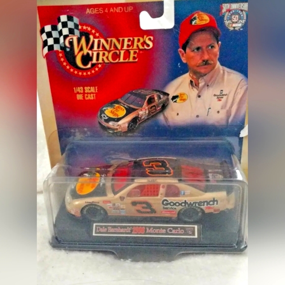 🆕Winners Circle 1/43 Die Cast Dale EARNHARDT 1998 MONTE CARLO Gold BASS P… - Picture 2 of 10